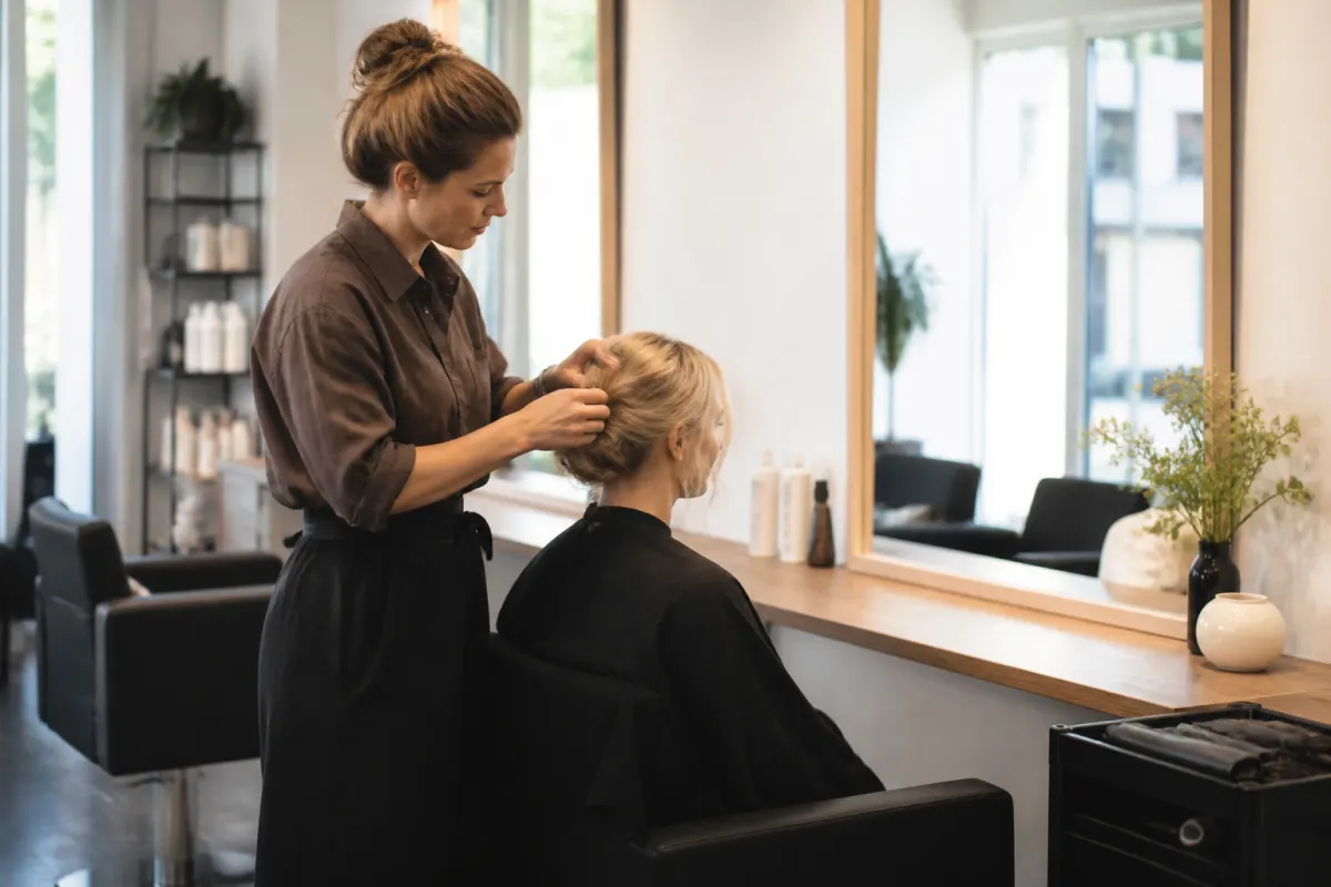 Beispielhafte Darstellung für Friseure